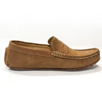 Tan Brown Medicated Suede Loafers – Premium Daily Wear