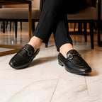 Regal Buckle Black Loafers